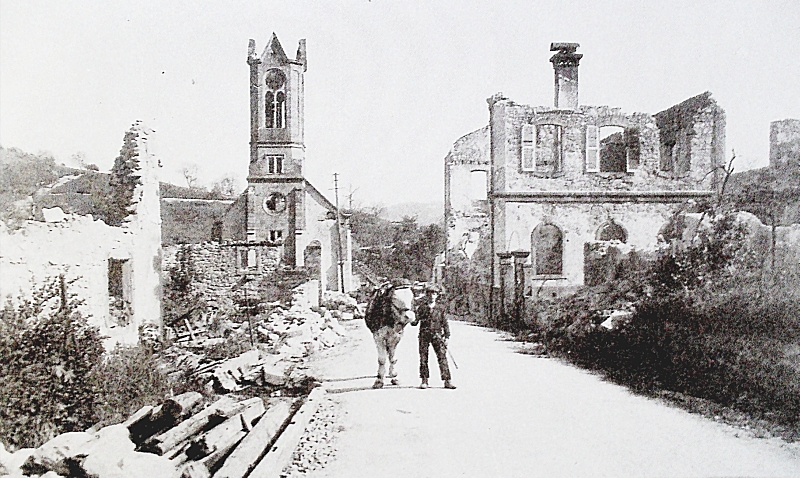 dorfstraße unterkalb kirche 1919